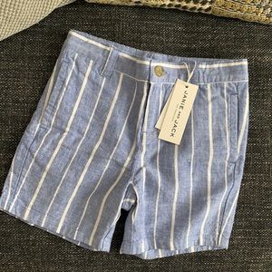 BRAND NEW TODDLER Blue and white stripped shorts